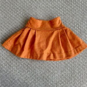 Crewcuts Orange Wool Pleated Skirt